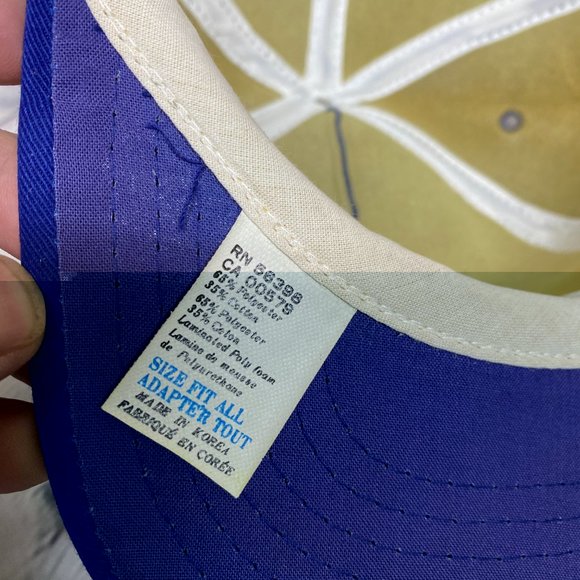 Vintage Trucker Hat Foam Cap Snapback Blue CMS CUIPA Mech. Serv One Size Yupoong - Picture 7 of 7